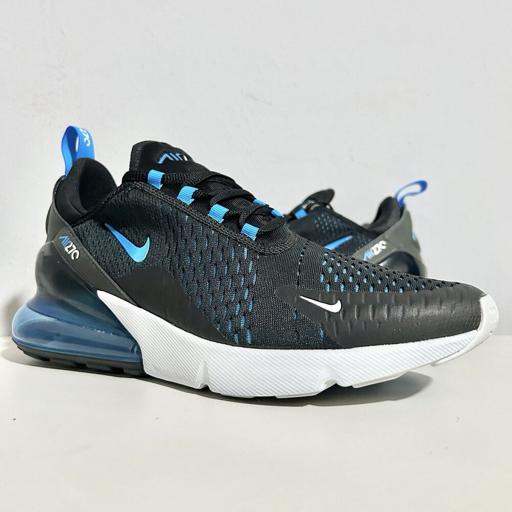 Nike Air Max 270 “Blue Fury” Men’s Size 11 Black White Lifestyle Sneakers